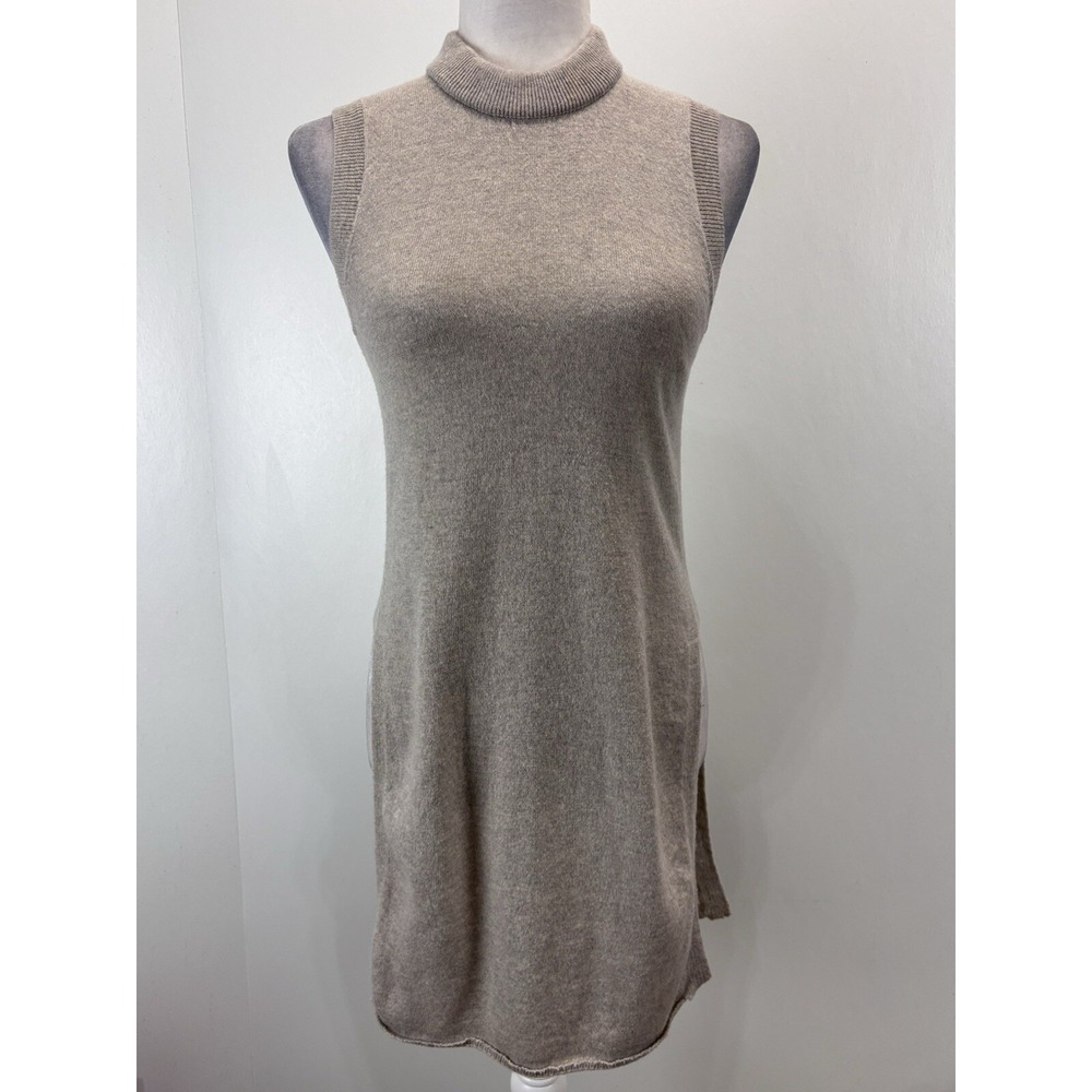 Wilfred Aritzia Palmier Tunic Sweater Sz Xsmall Women's Oatmeal Wool Cashmere